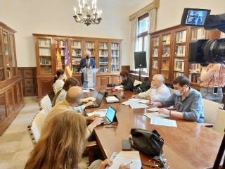 El Presidente del alto tribunal balear durante la presentación de la actividad de juzgados y tribunales autonómicos el pasado año